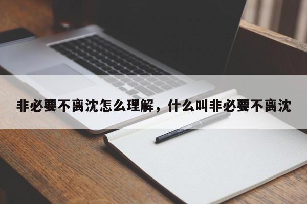 非必要不离沈怎么理解，什么叫非必要不离沈