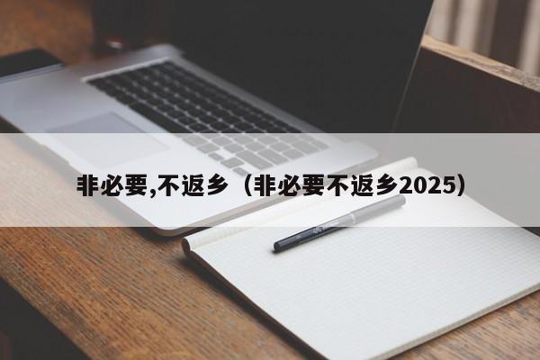 非必要,不返乡（非必要不返乡2025）